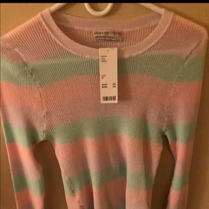 Urban Outfitters Long Sleeve stripped top size XL